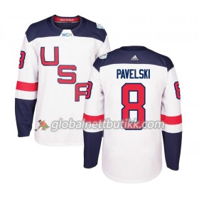 USA Hockeydrakt Joe Pavelski 8 World Cup i ishockey 2016 Hvit Premier - Herre